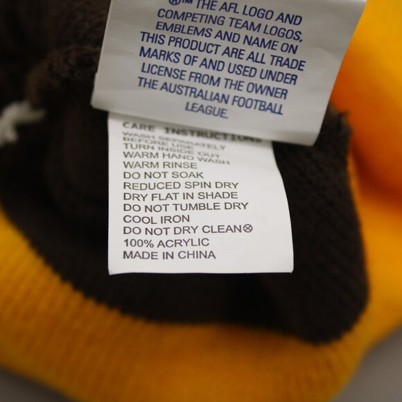 AFL Toque / Beanie - Hawthorn Hawks Wrap Graphic - Adult Stretch Fit - Picture 8 of 8